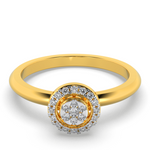 Coral Glow 14Kt Diamond Ring