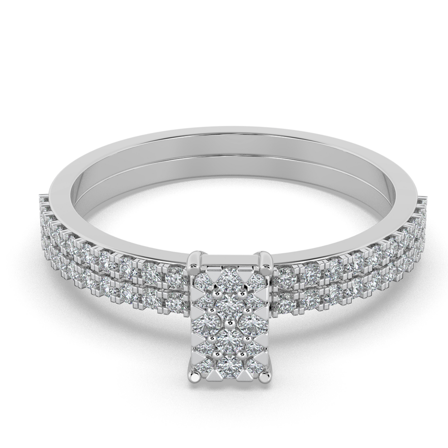 Seraphic Bloom 14Kt Diamond Ring