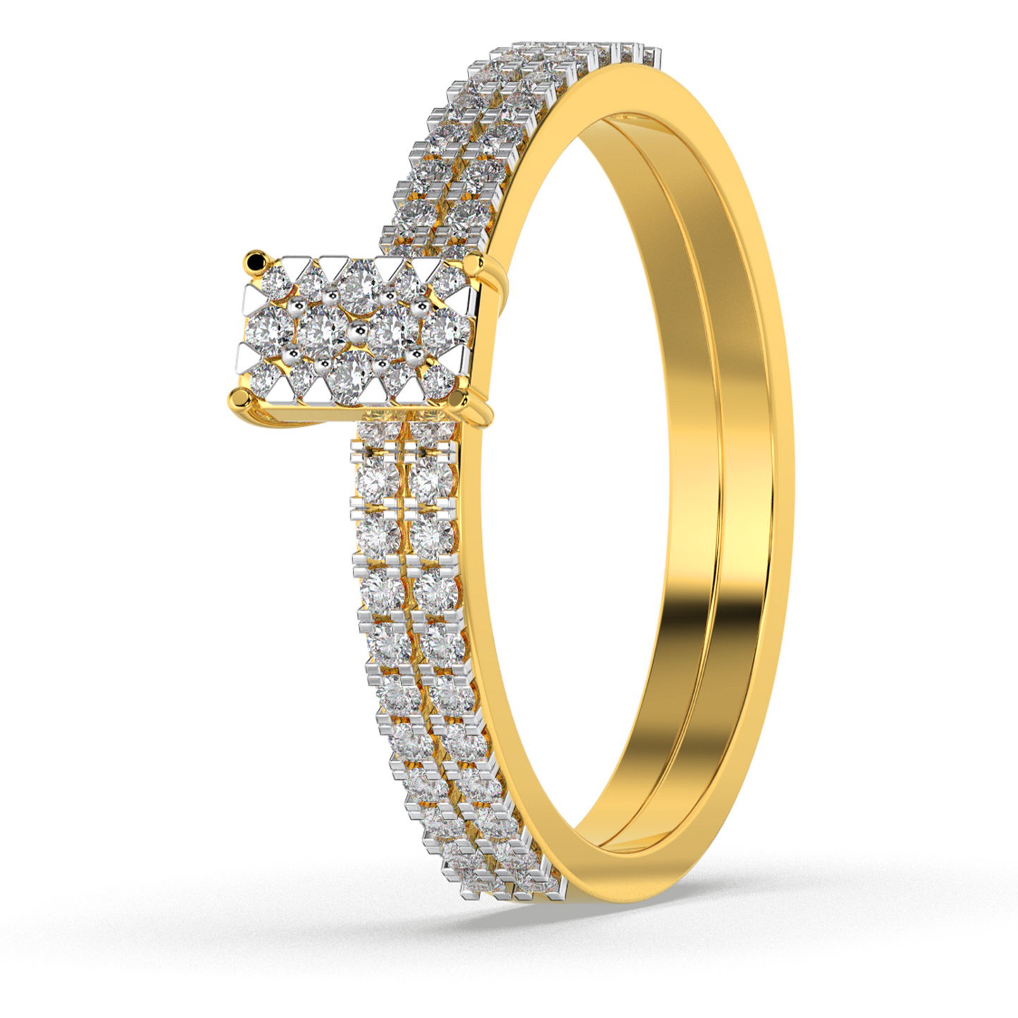 Seraphic Bloom 14Kt Diamond Ring