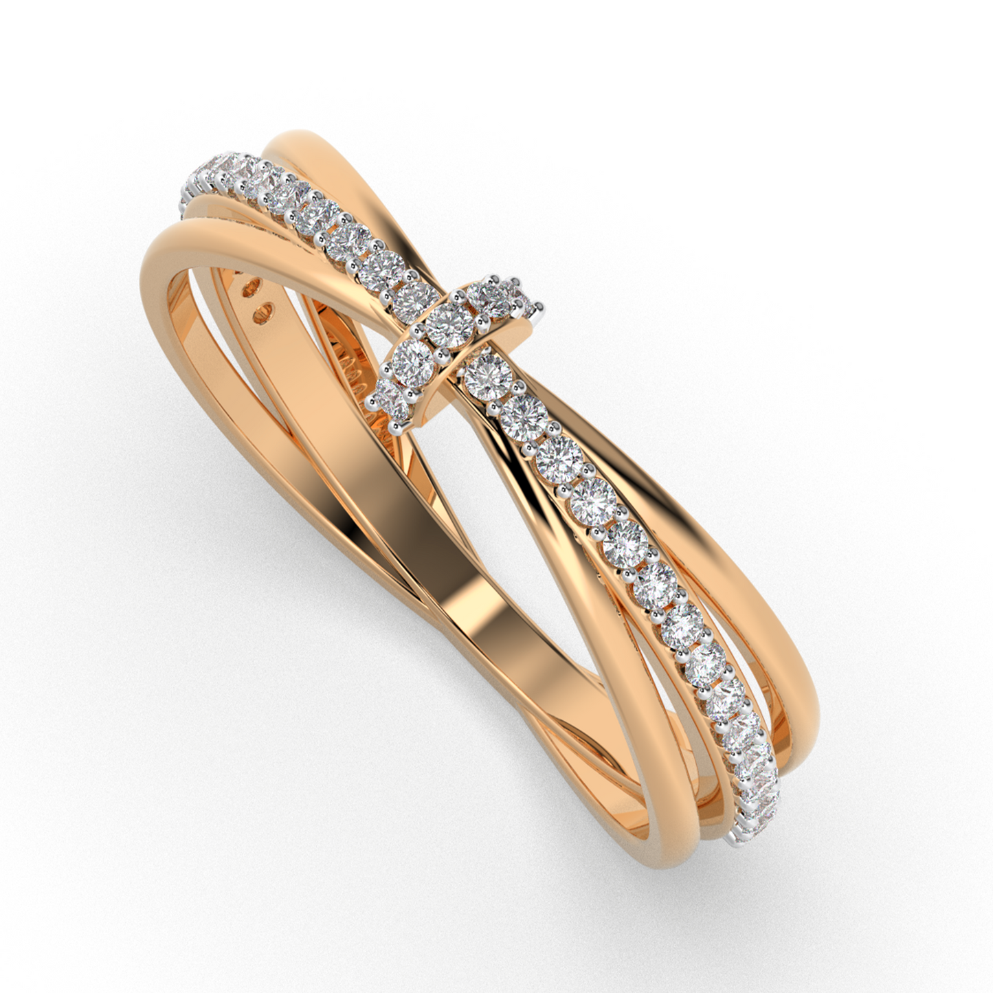 Celestial Petal 14Kt Diamond Ring