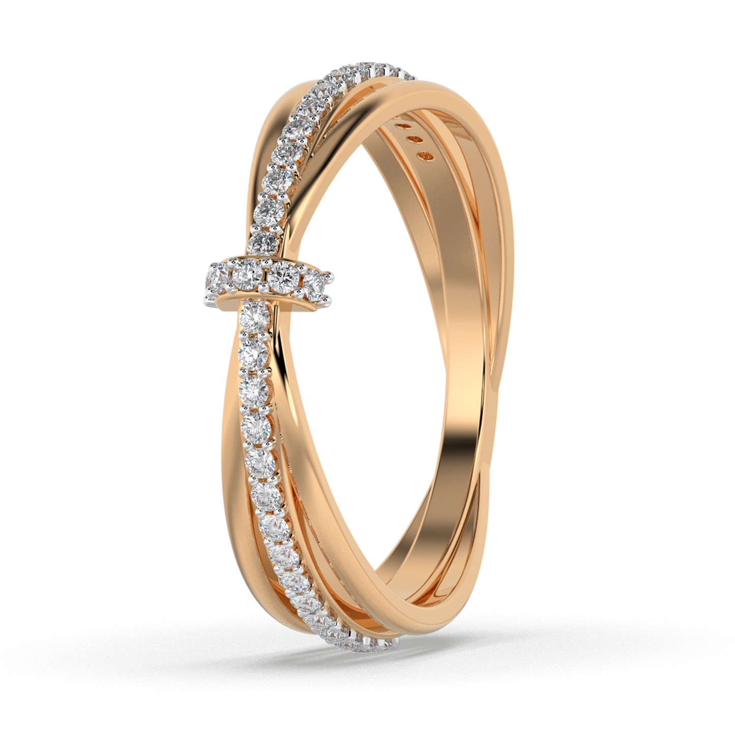 Celestial Petal 14Kt Diamond Ring