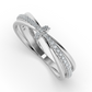 Celestial Petal 14Kt Diamond Ring