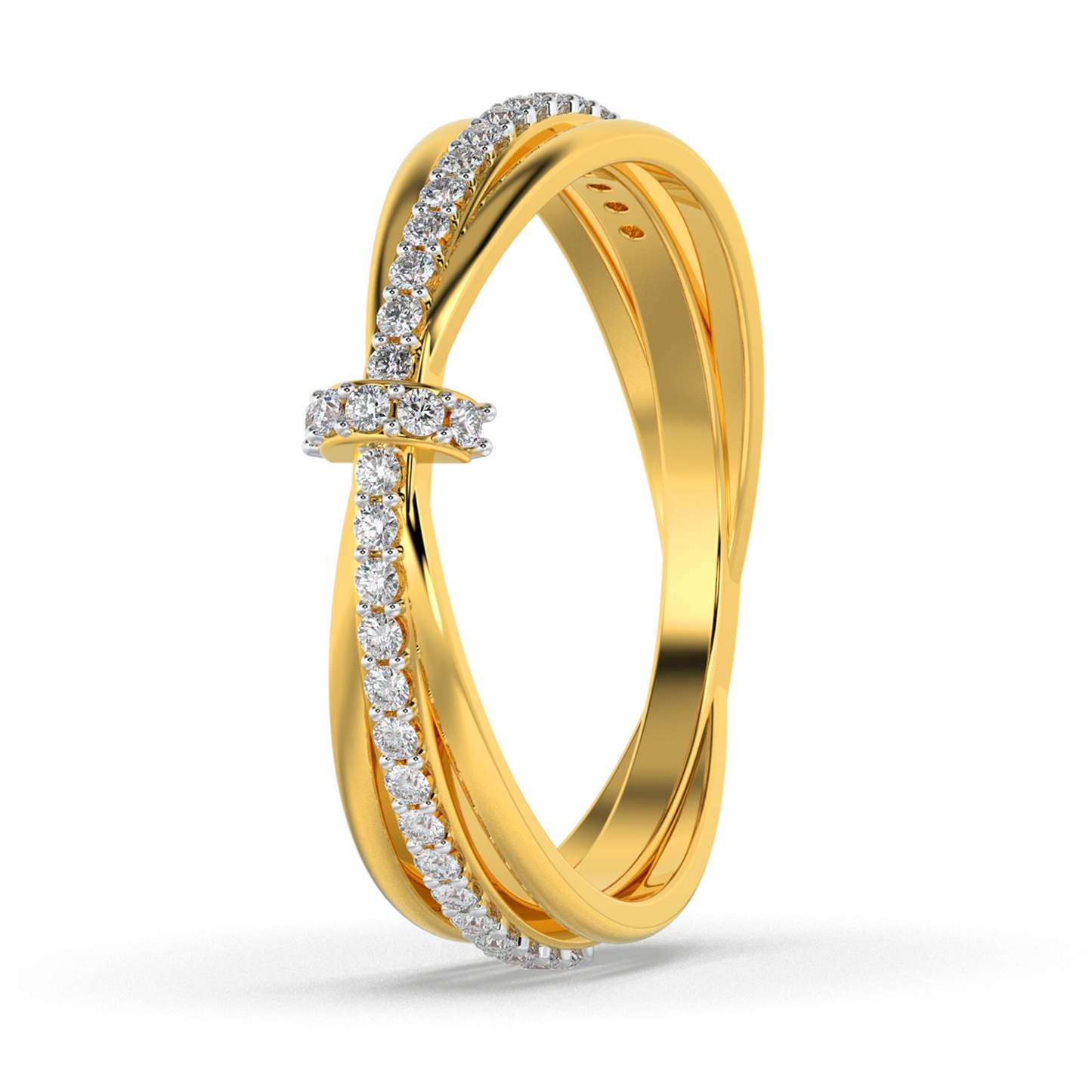 Celestial Petal 14Kt Diamond Ring