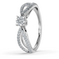 Whispering Sky 14Kt Diamond Ring