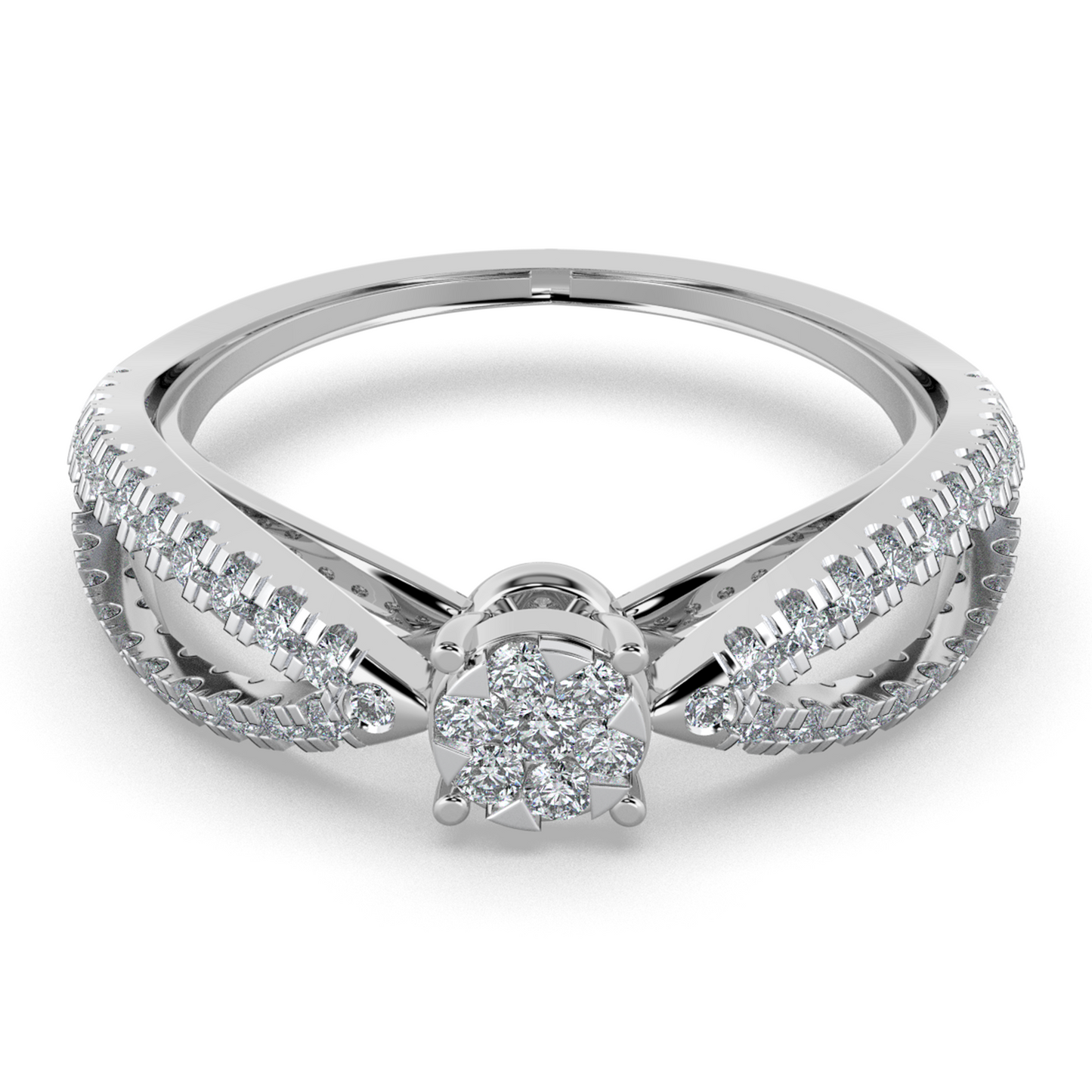 Whispering Sky 18Kt Diamond Ring