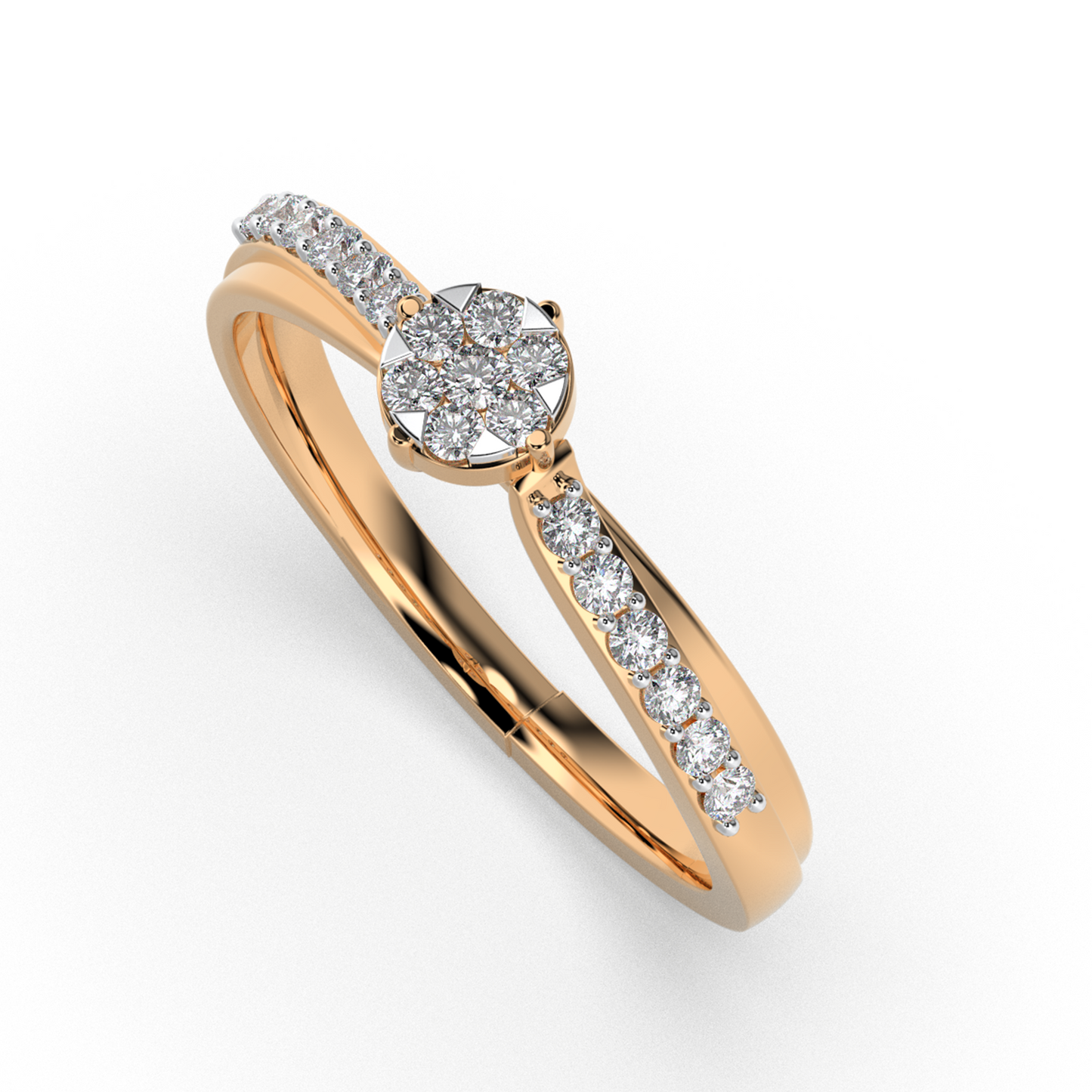 Aurora Ember 14Kt Diamond Ring