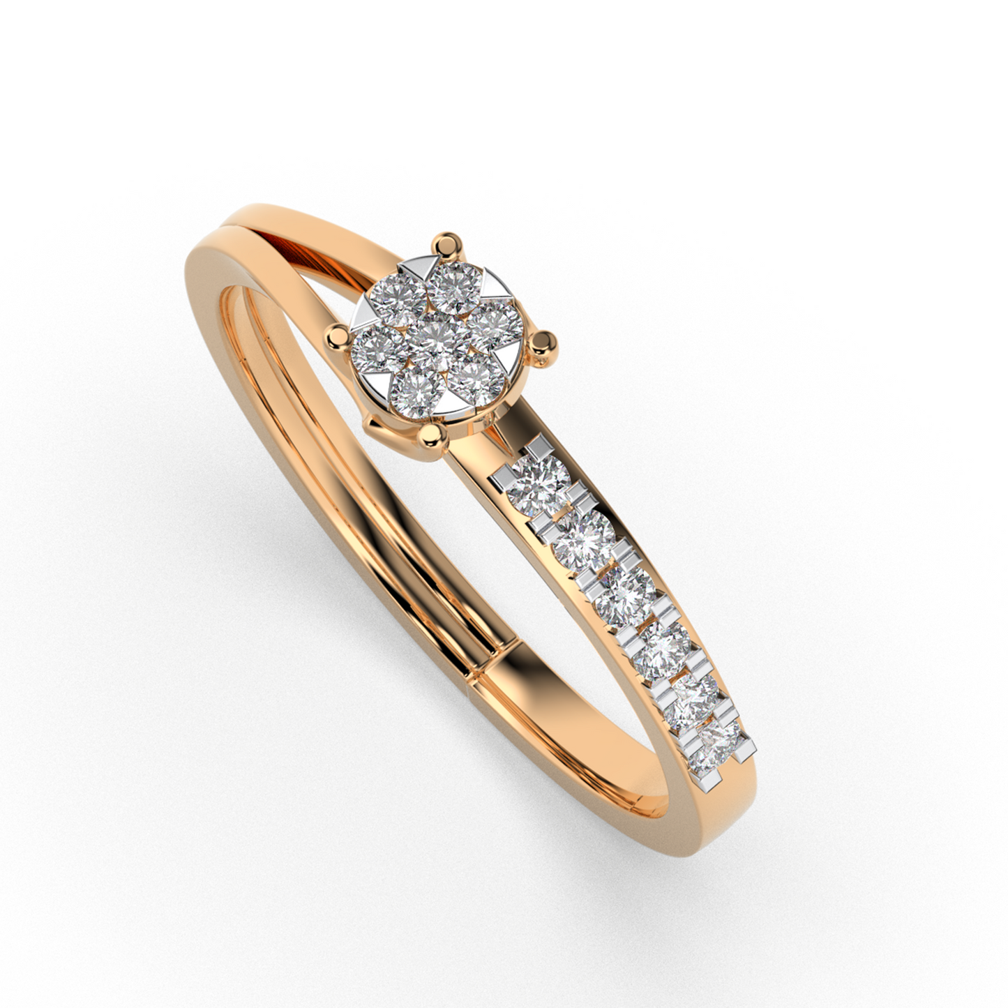 Sapphire Glow 18Kt Diamond Ring
