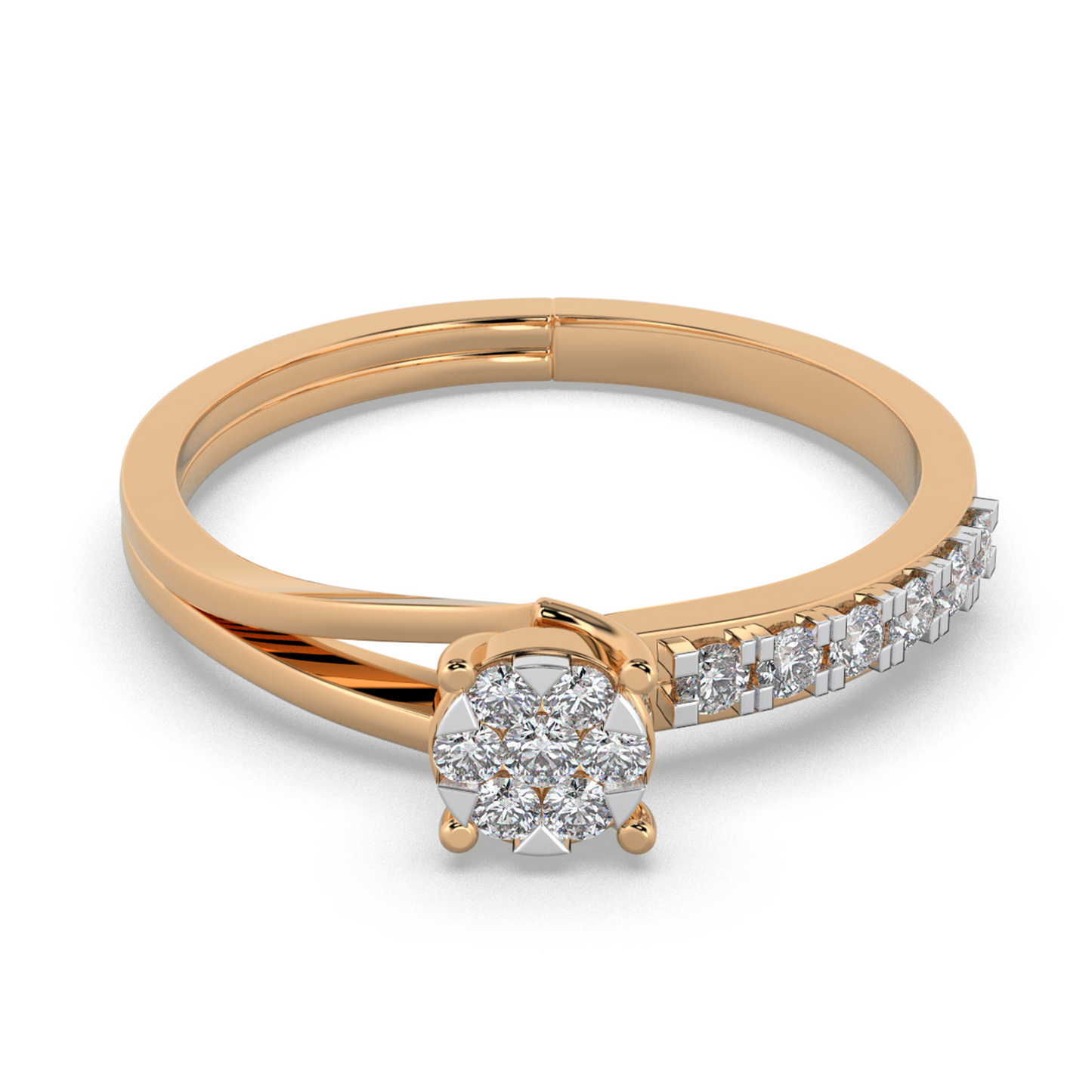 Sapphire Glow 18Kt Diamond Ring