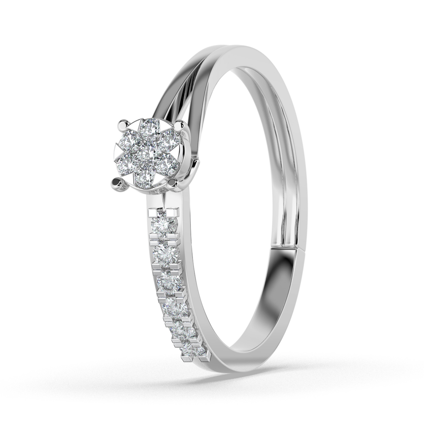 Sapphire Glow 18Kt Diamond Ring