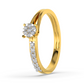Sapphire Glow 14Kt Diamond Ring