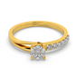 Sapphire Glow 14Kt Diamond Ring