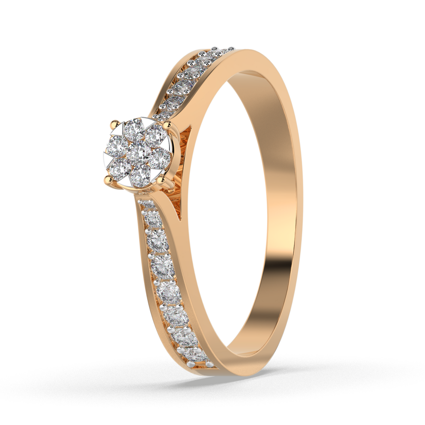 Radiant Pearl 18Kt Diamond Ring