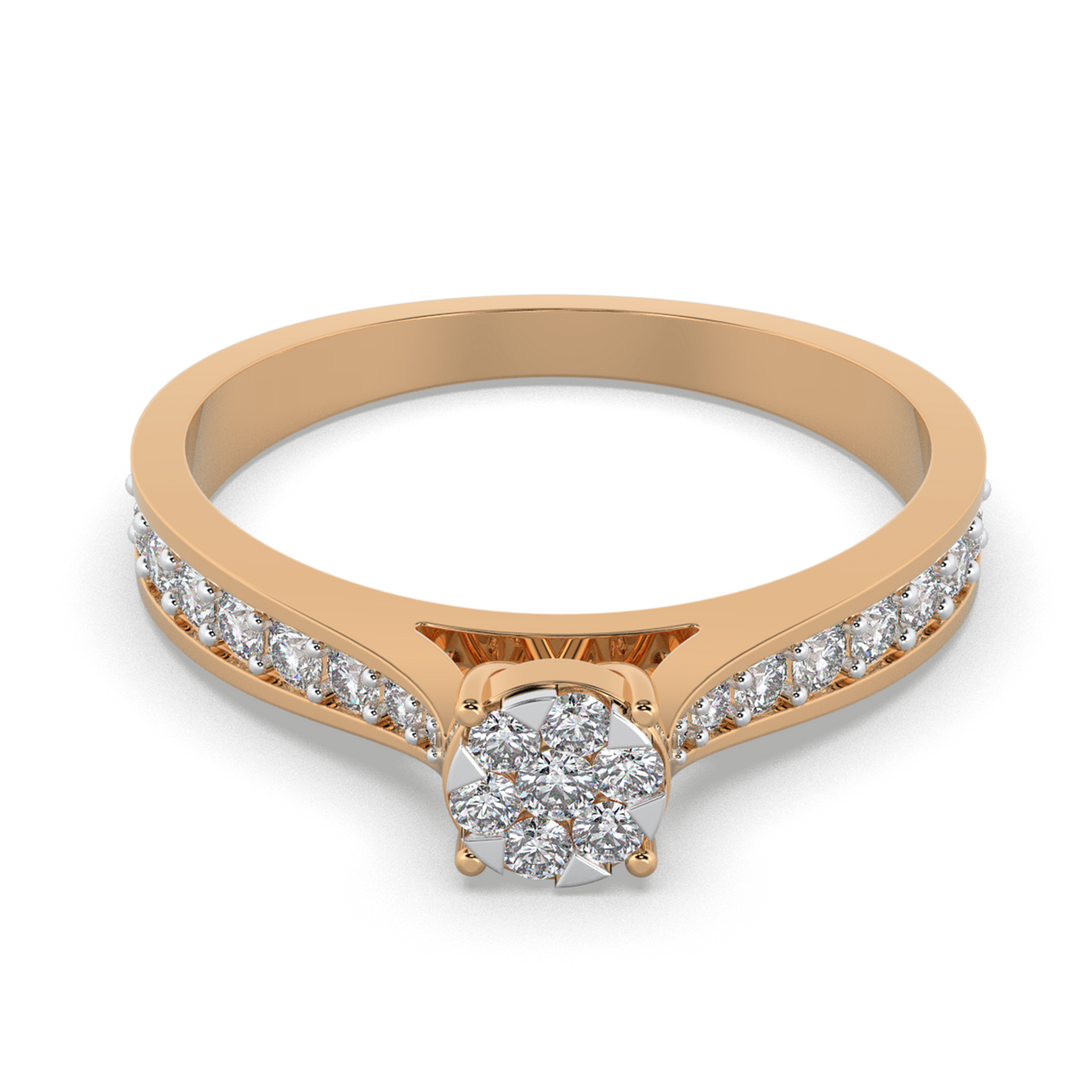 Radiant Pearl 18Kt Diamond Ring