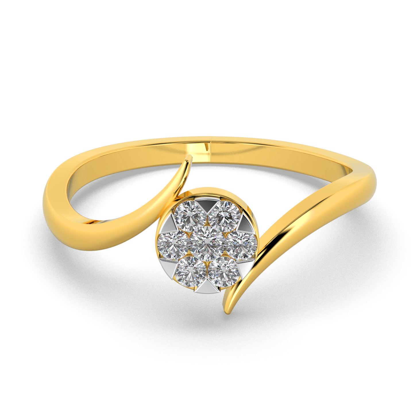 Crystal Veil 18Kt Diamond Ring