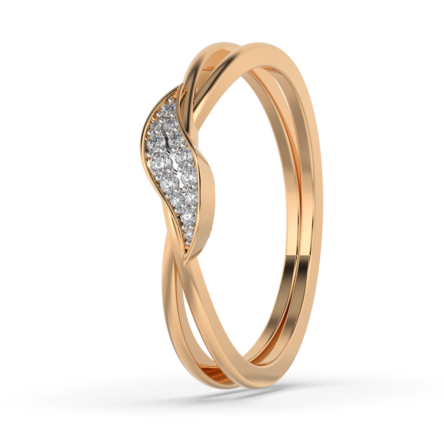 Midnight Bloom 14Kt Diamond Ring