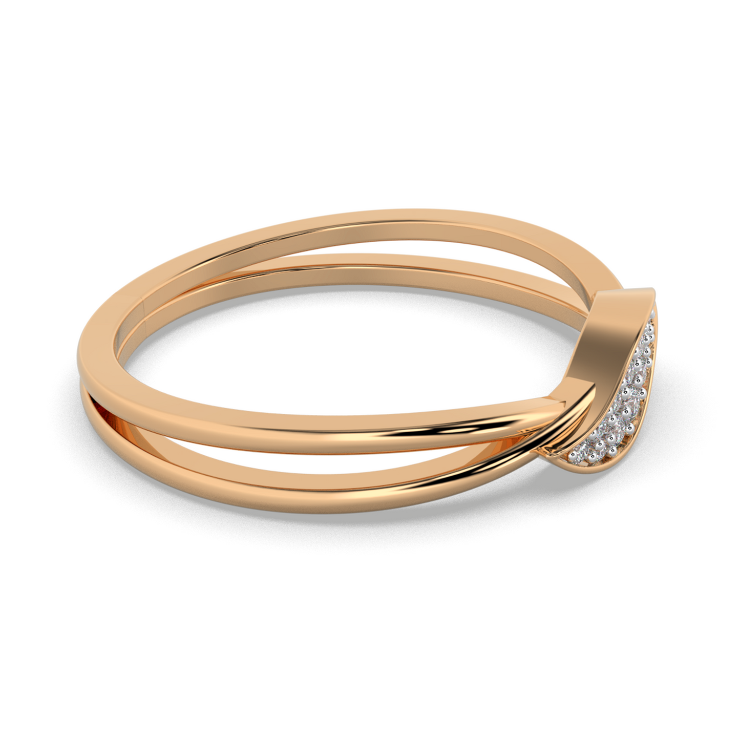 Midnight Bloom 14Kt Diamond Ring