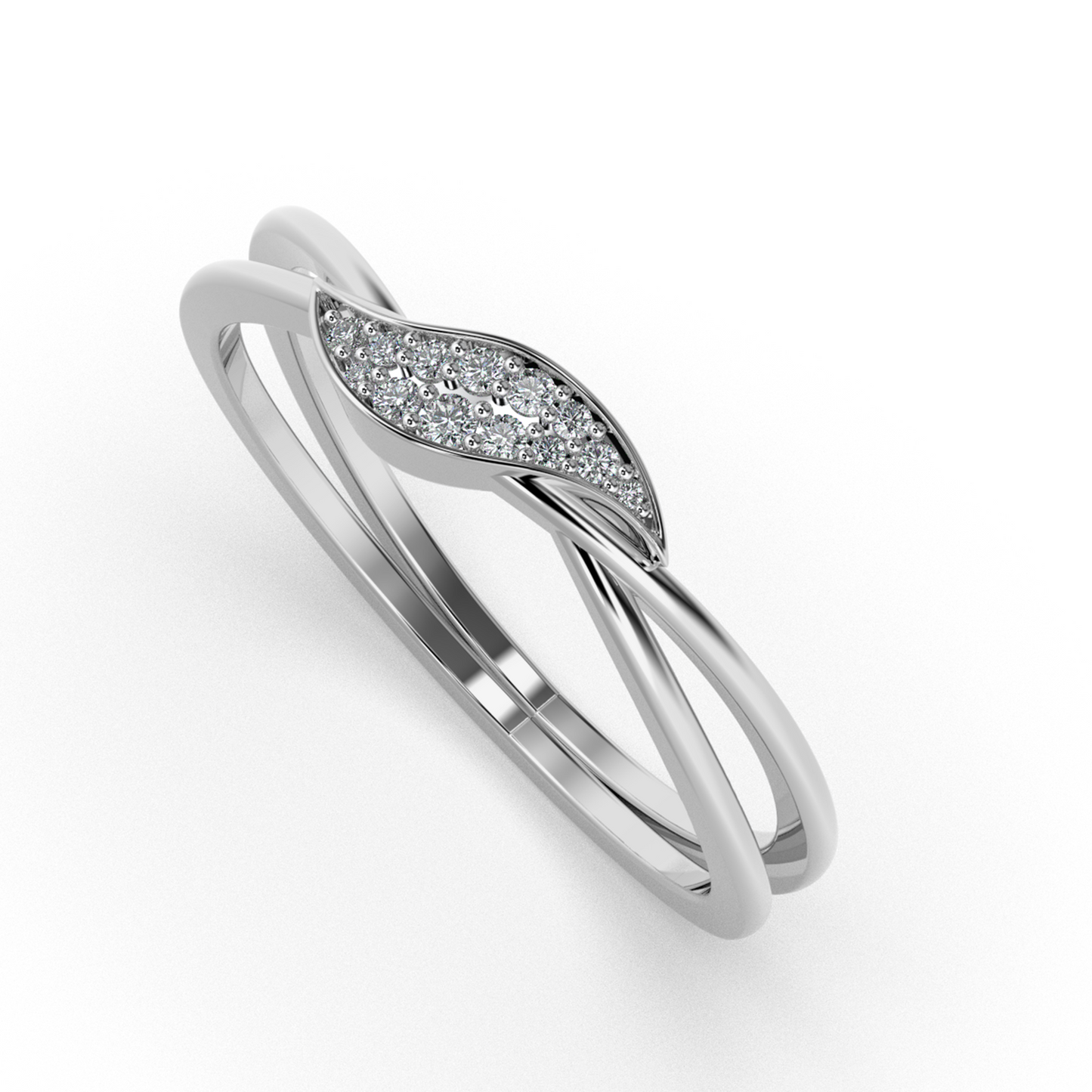 Midnight Bloom 18Kt Diamond Ring