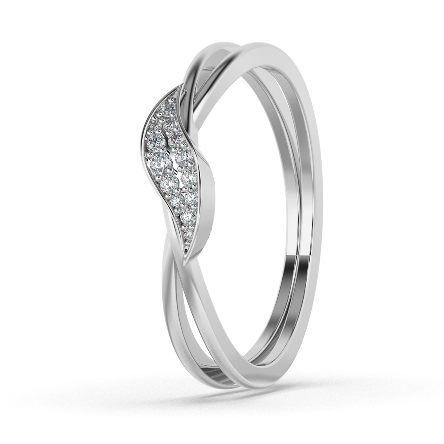 Midnight Bloom 18Kt Diamond Ring