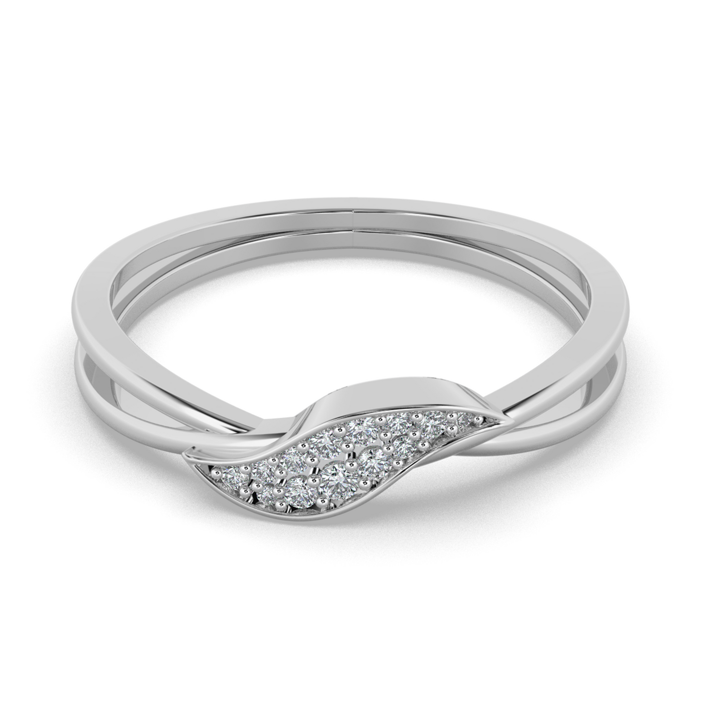 Midnight Bloom 18Kt Diamond Ring