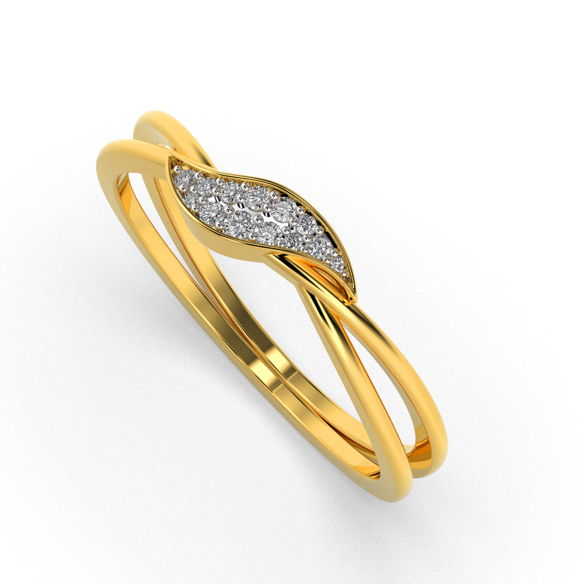 Midnight Bloom 14Kt Diamond Ring