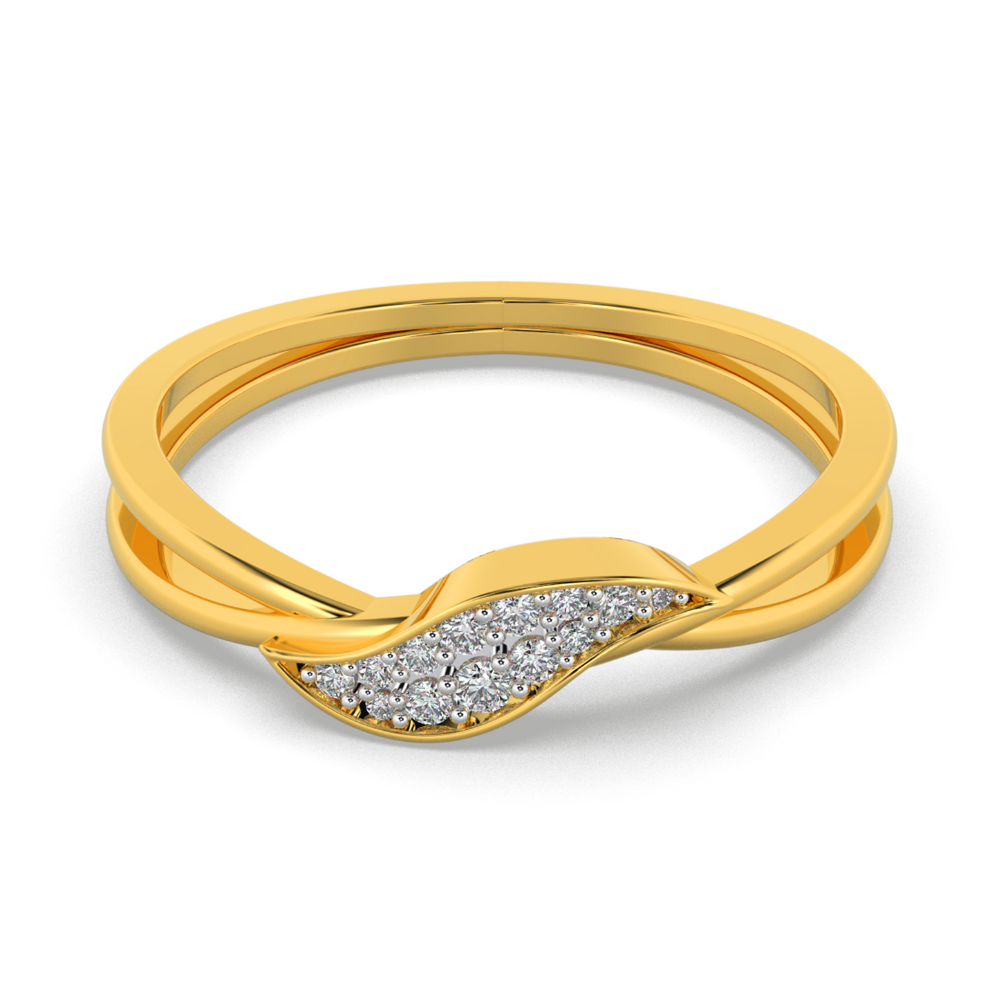 Midnight Bloom 18Kt Diamond Ring