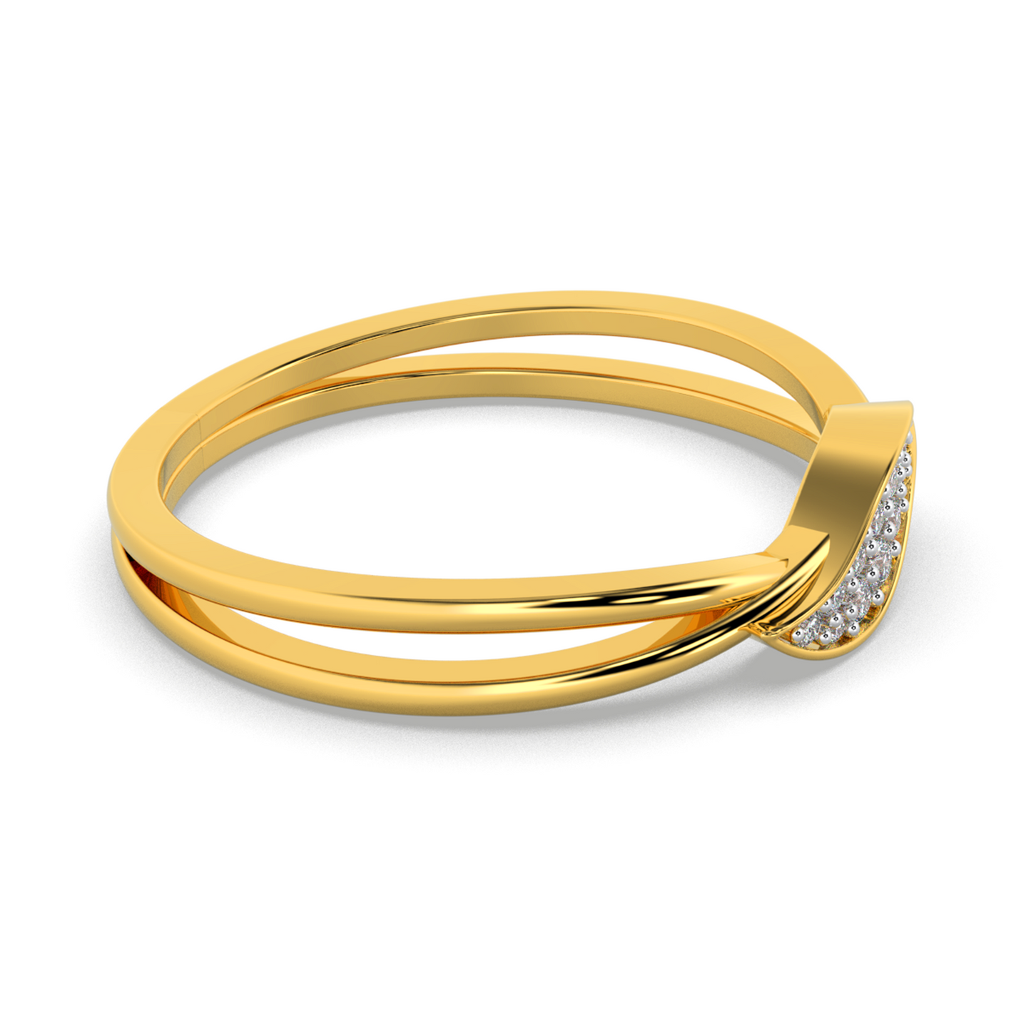 Midnight Bloom 14Kt Diamond Ring