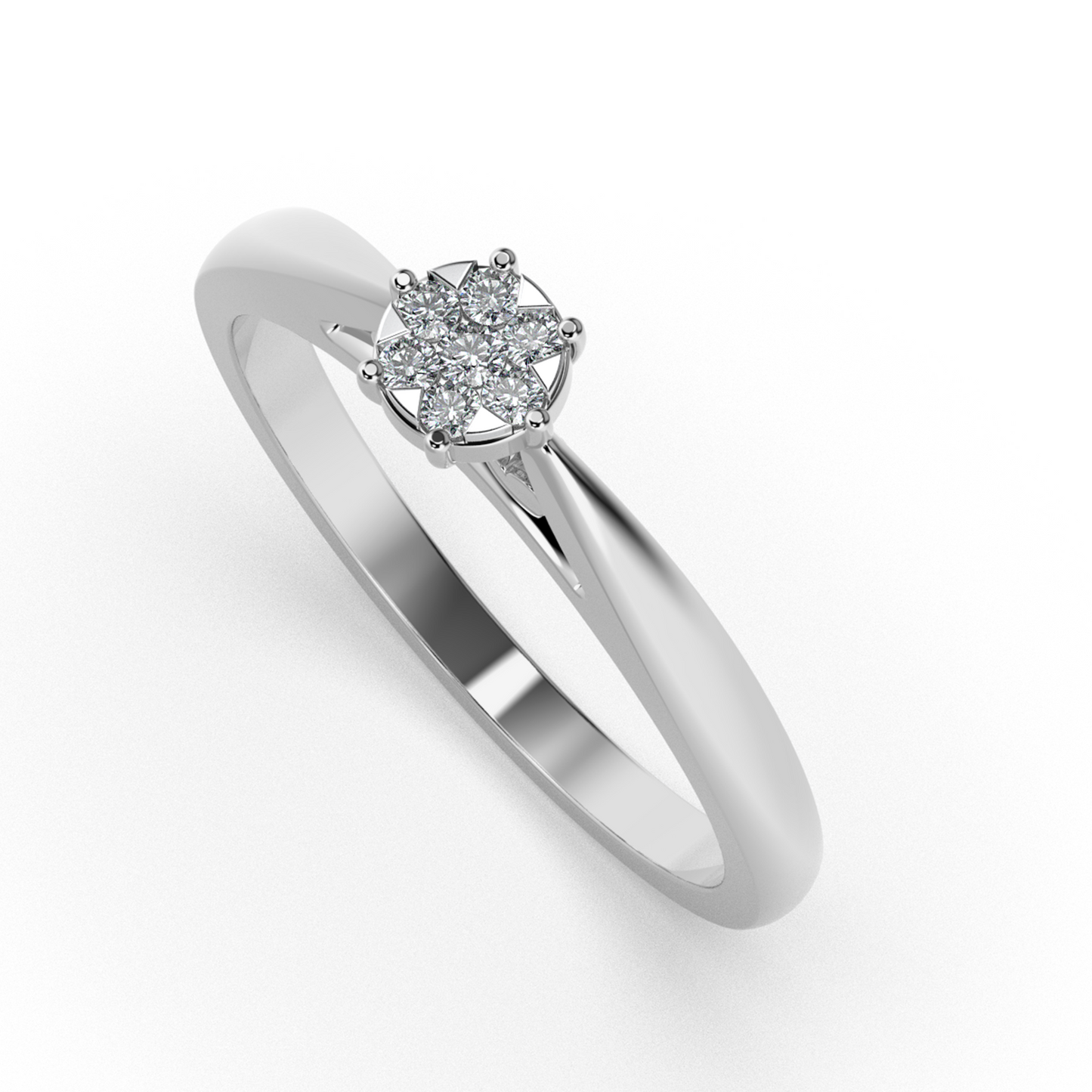 Amber Horizon 14Kt Diamond Ring