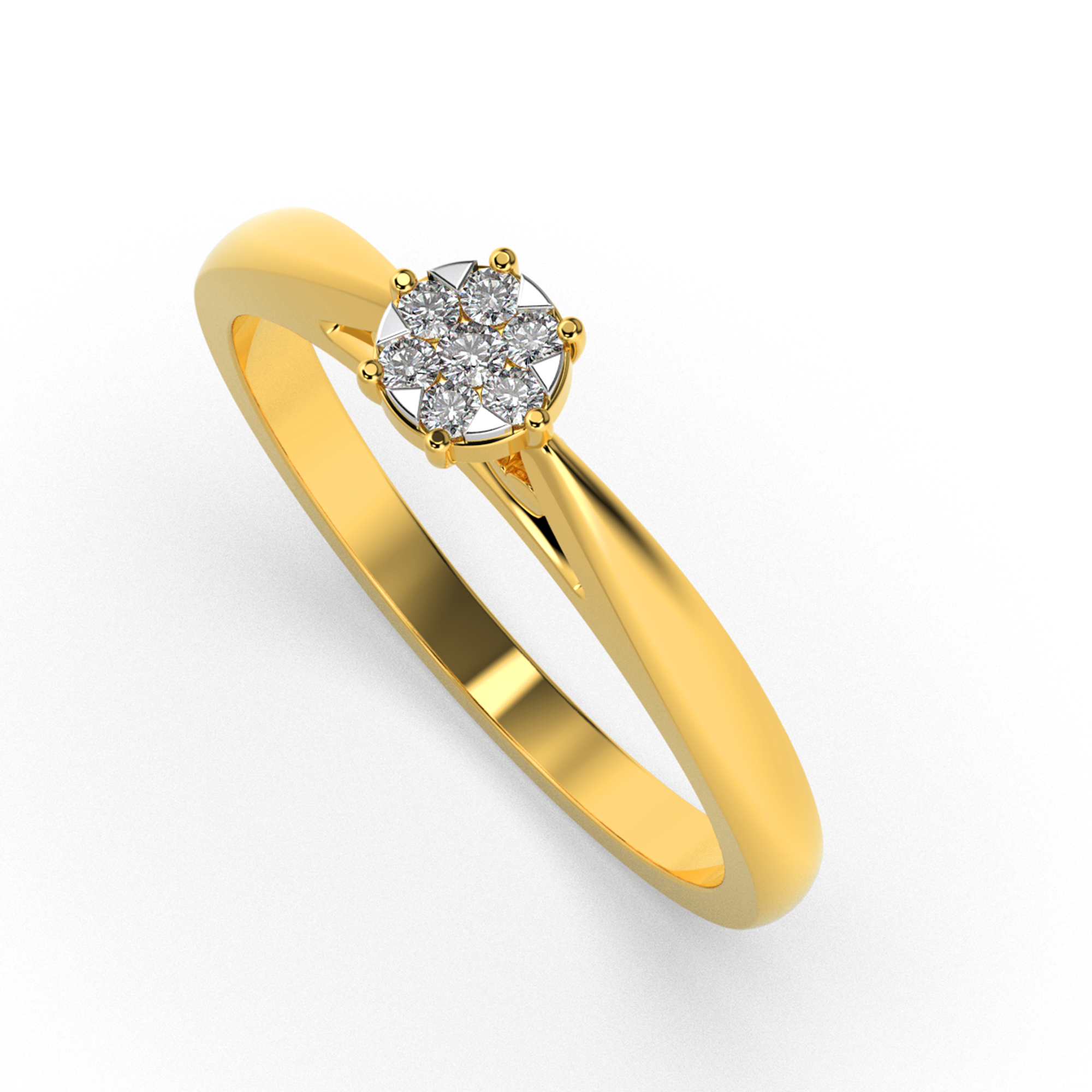 Amber Horizon 14Kt Diamond Ring