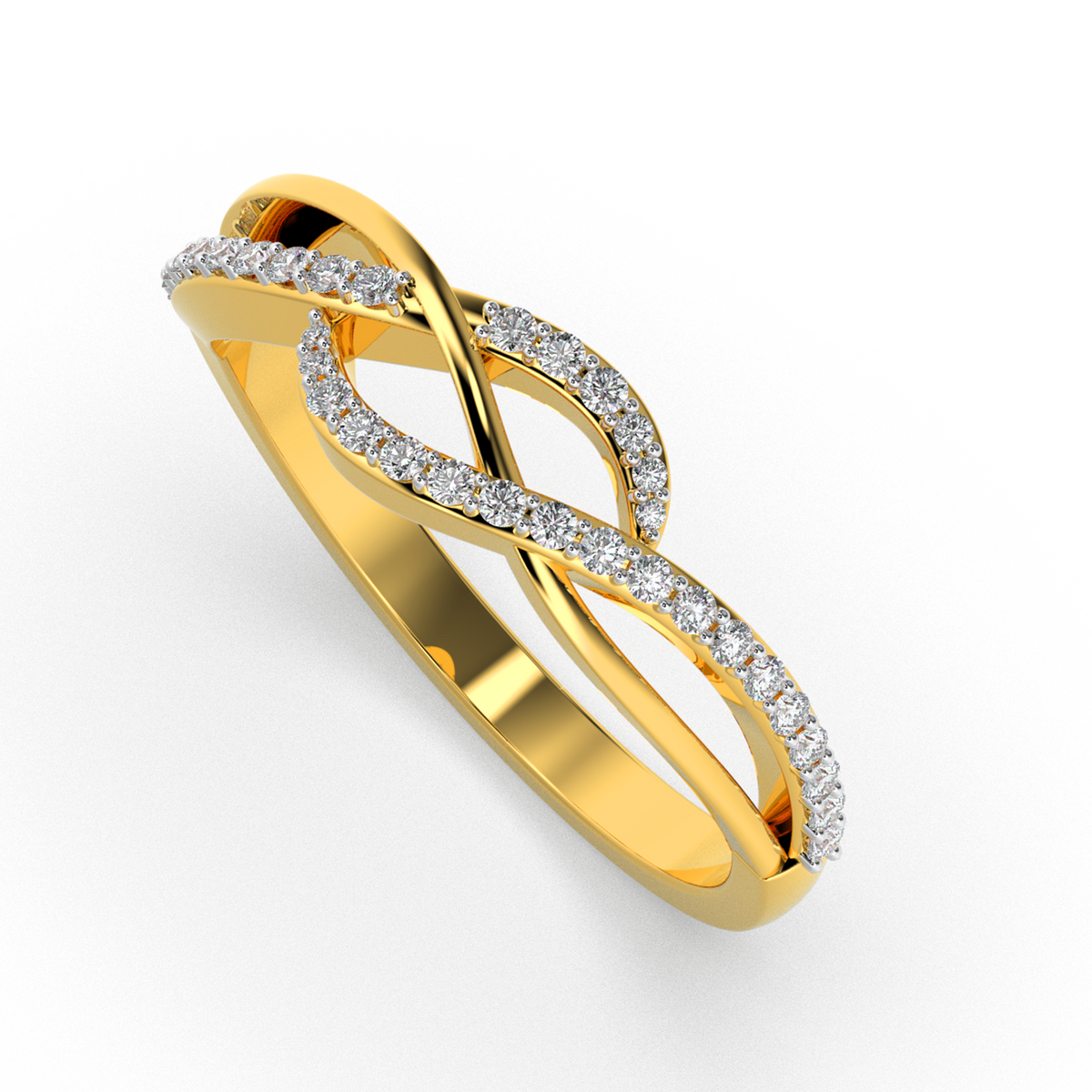 Roseate Charm 14Kt Diamond Ring