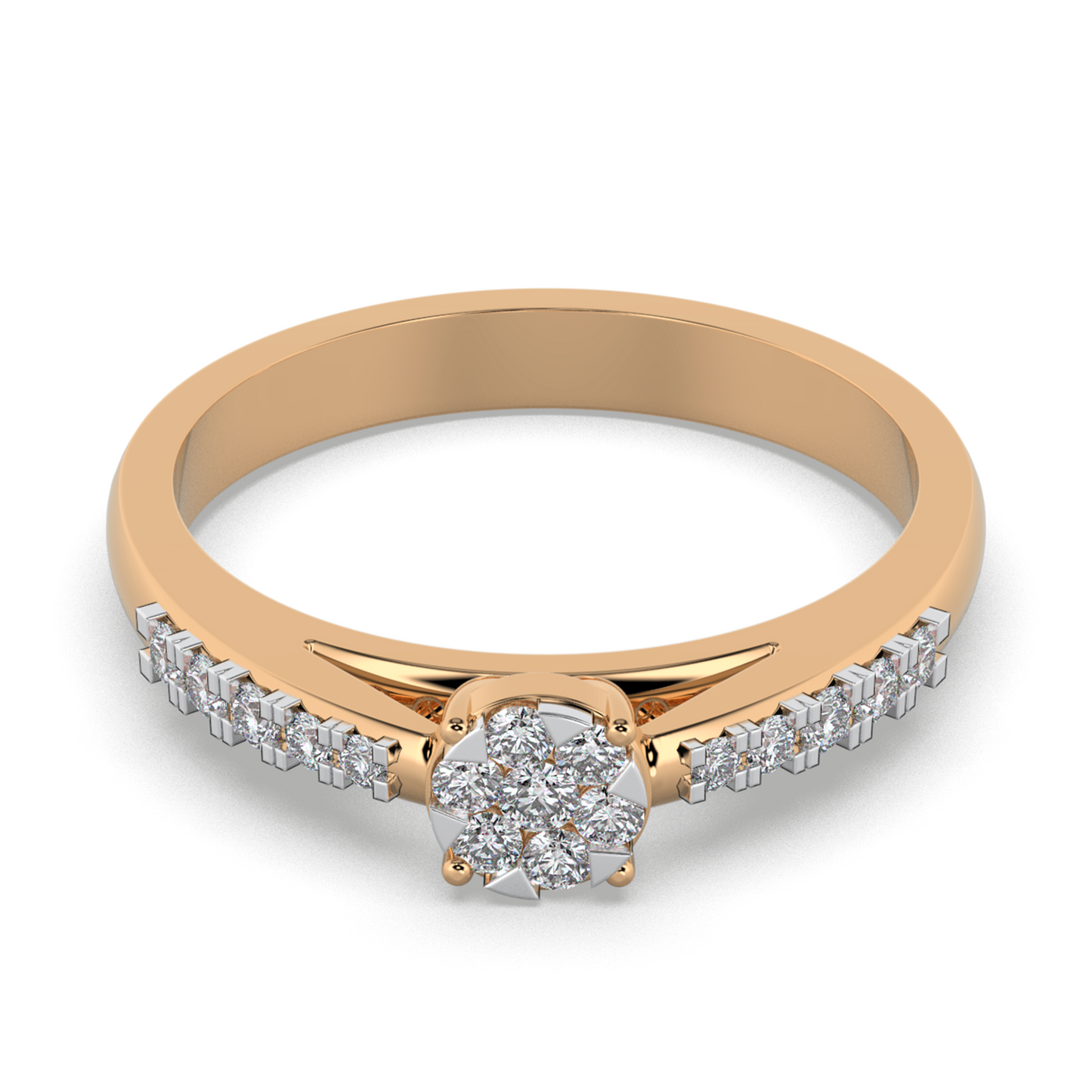 Eternal Flame 14Kt Diamond Ring