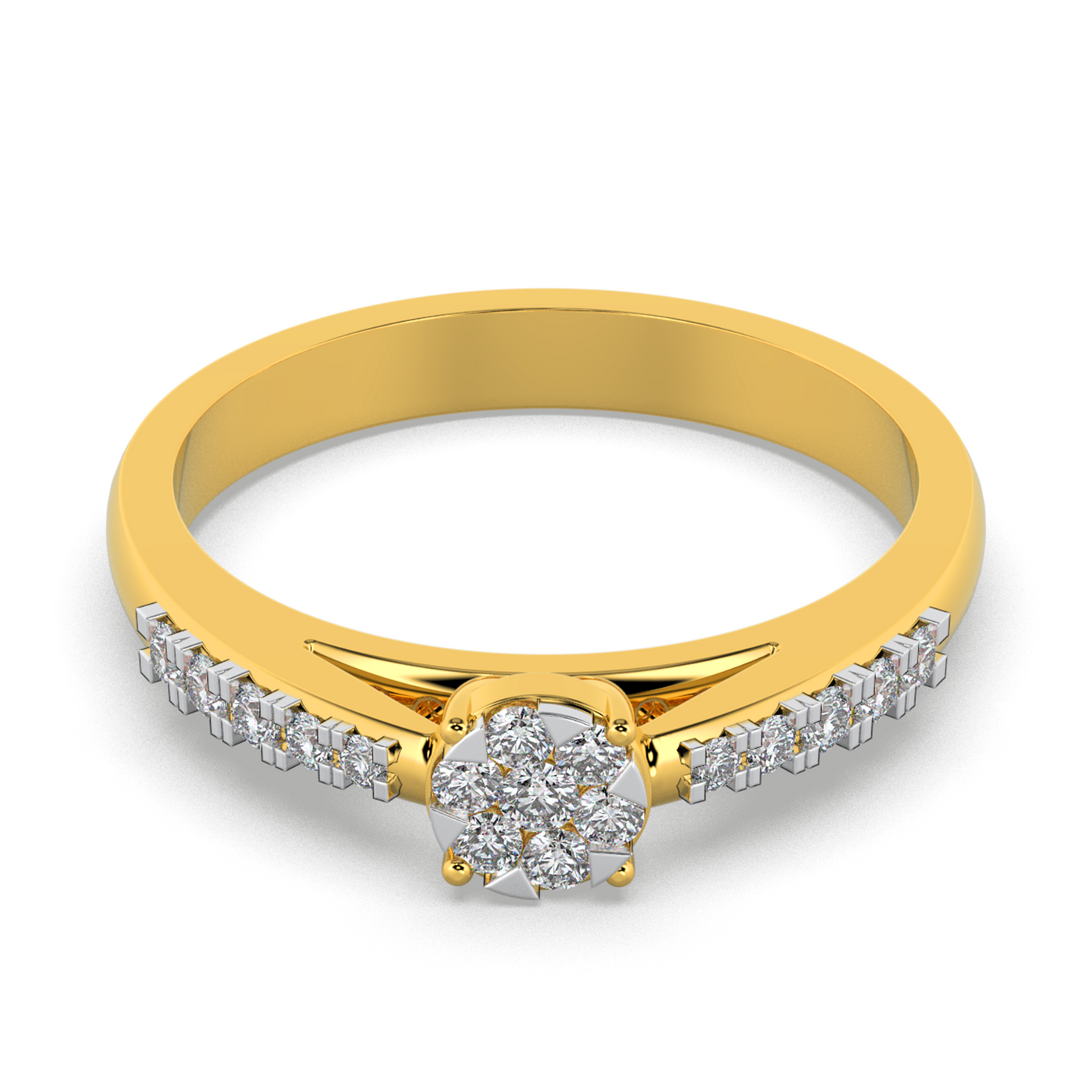 Eternal Flame 14Kt Diamond Ring