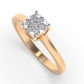 Starlit Rose 14Kt Diamond Ring