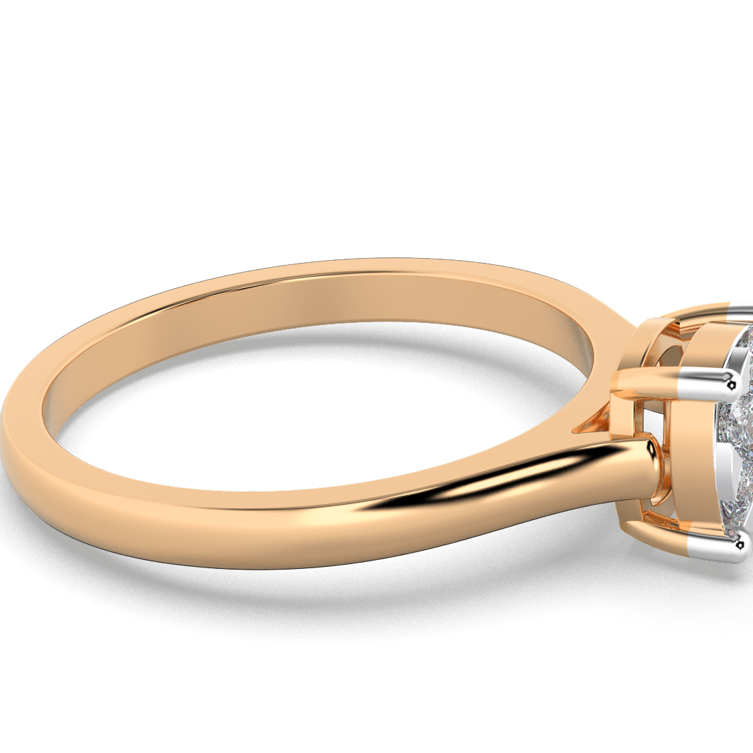 Starlit Rose 14Kt Diamond Ring