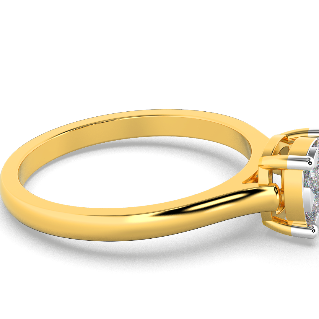Starlit Rose 14Kt Diamond Ring
