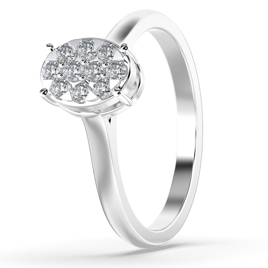 Pearl Bloom 18Kt Diamond Ring