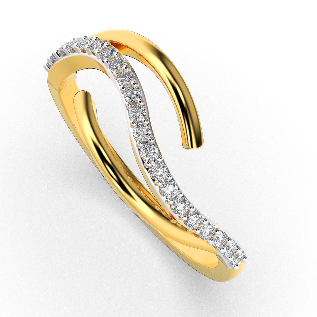Golden Aurora 14Kt Diamond Ring