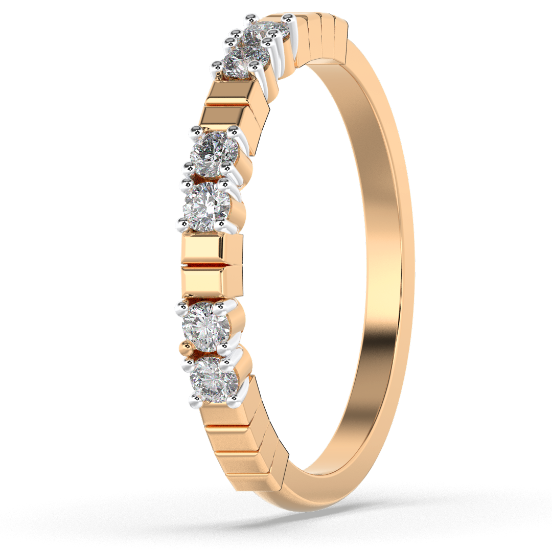 Crystal Orchid 14Kt Diamond Ring