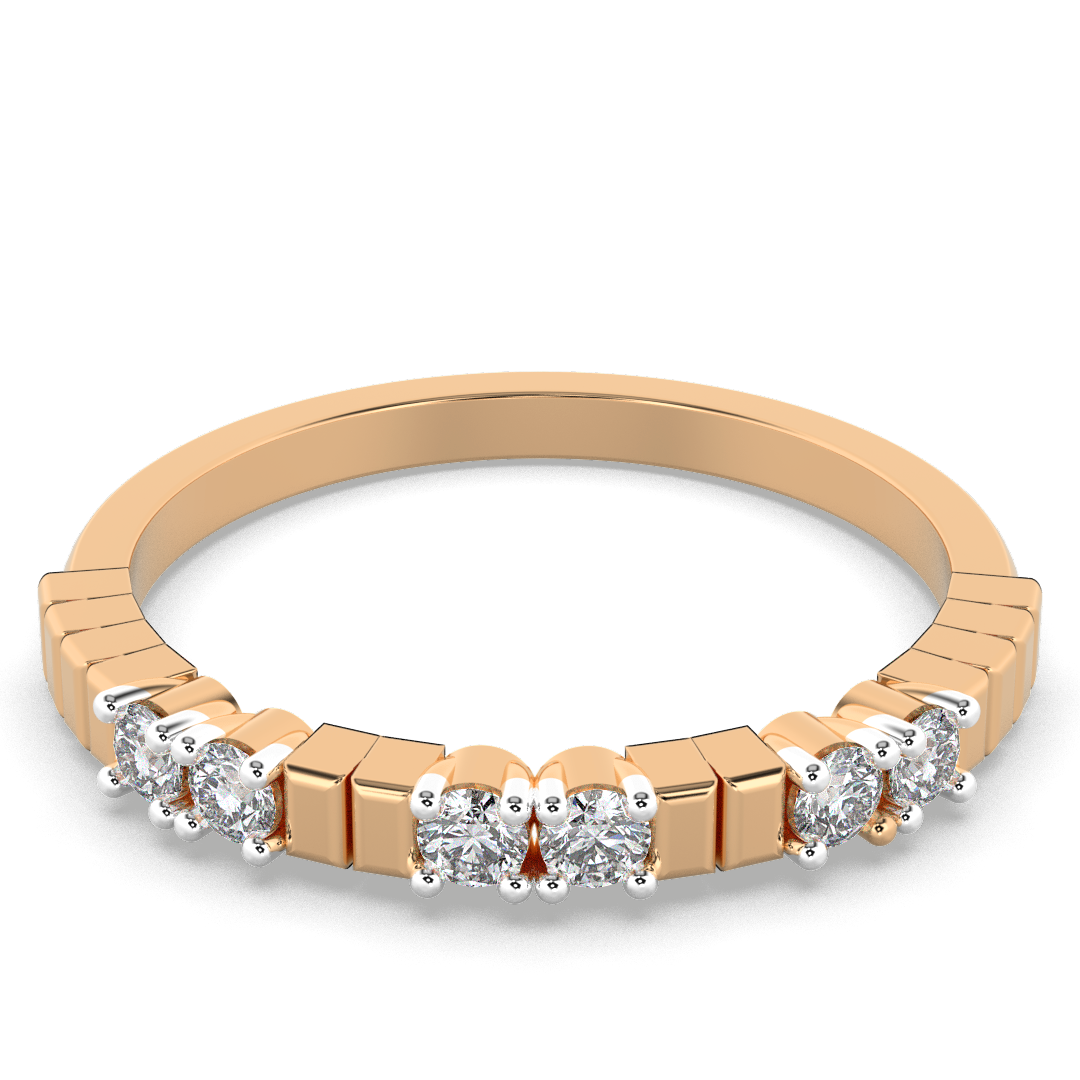 Gilded Whisper 14Kt Diamond Ring