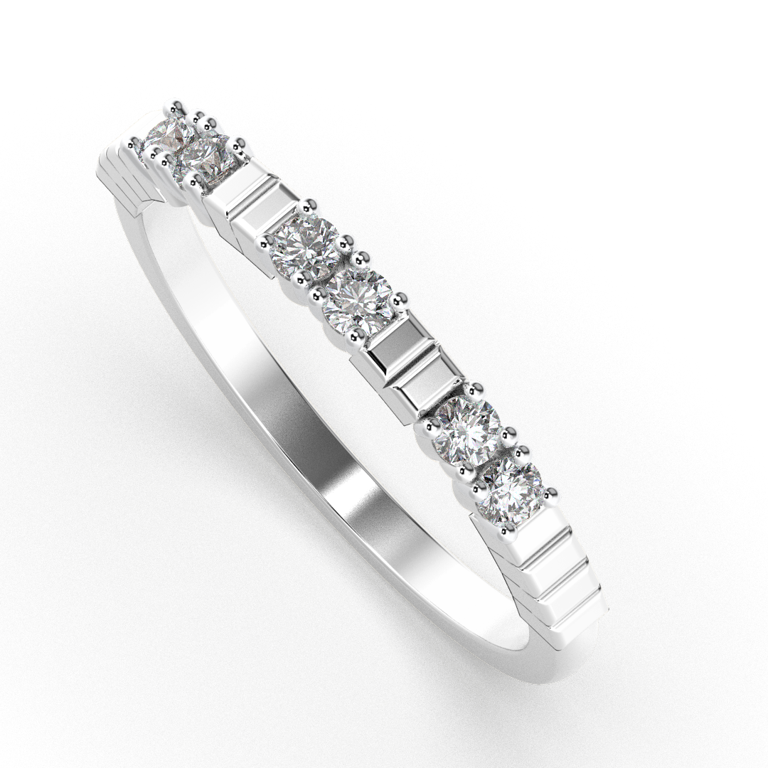 Crystal Orchid 14Kt Diamond Ring