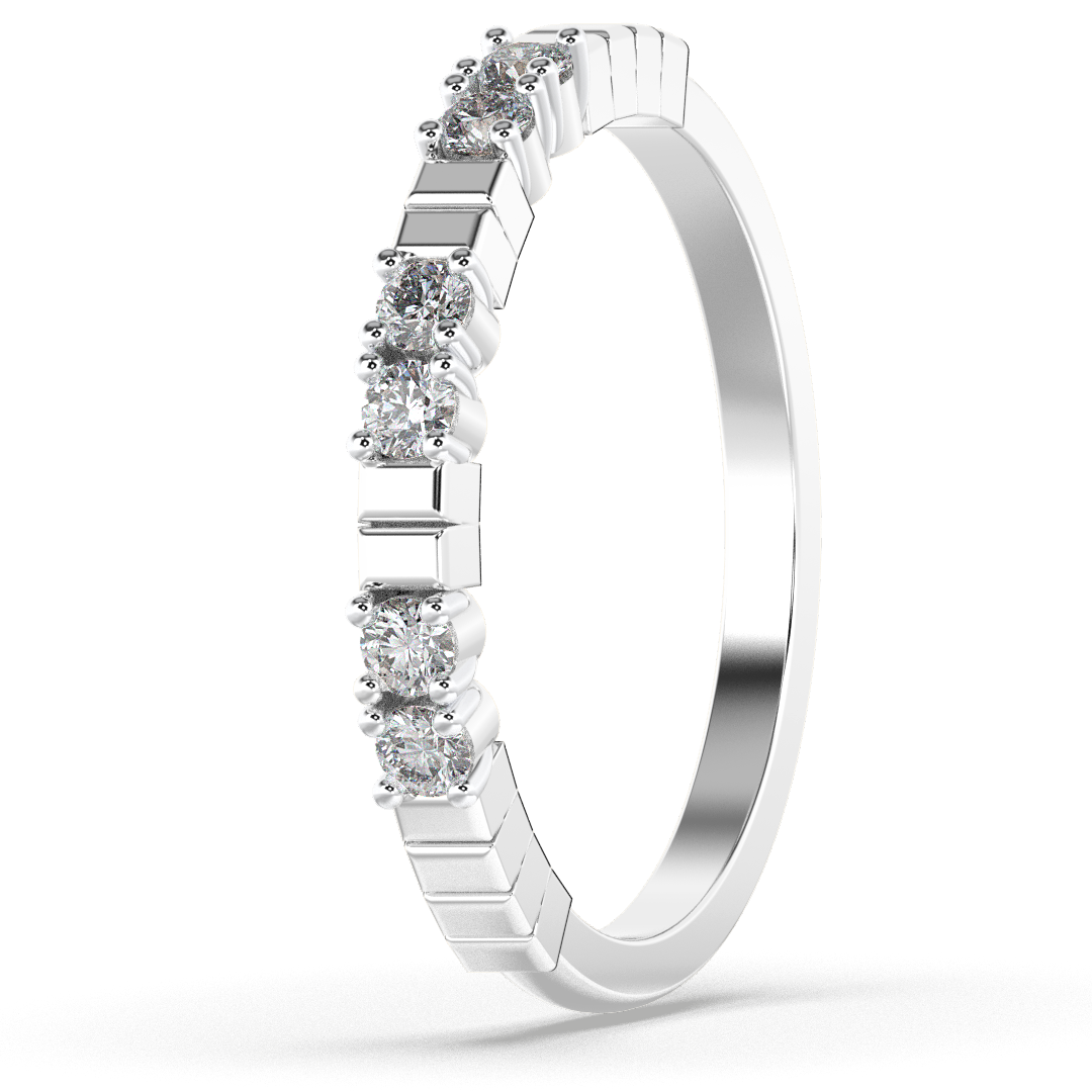 Crystal Orchid 14Kt Diamond Ring