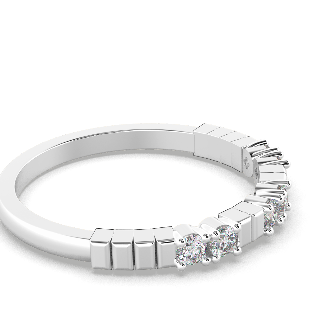 Crystal Orchid 14Kt Diamond Ring