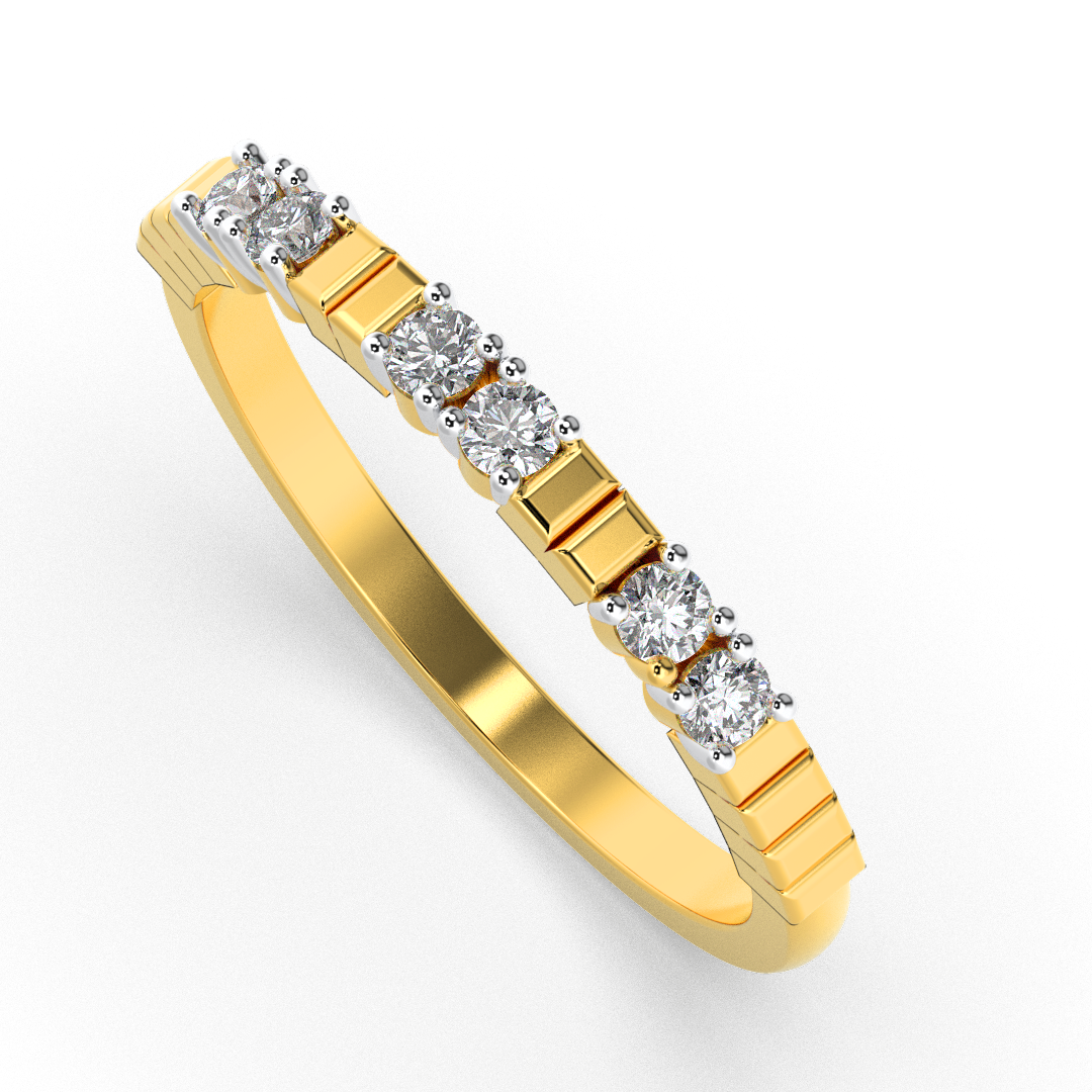 Crystal Orchid 14Kt Diamond Ring