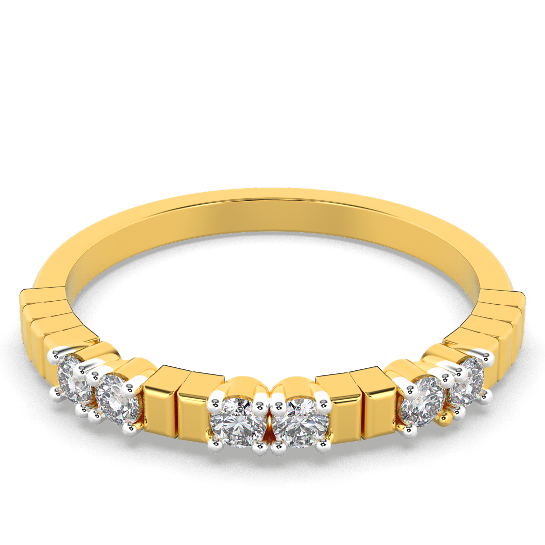 Gilded Whisper 14Kt Diamond Ring