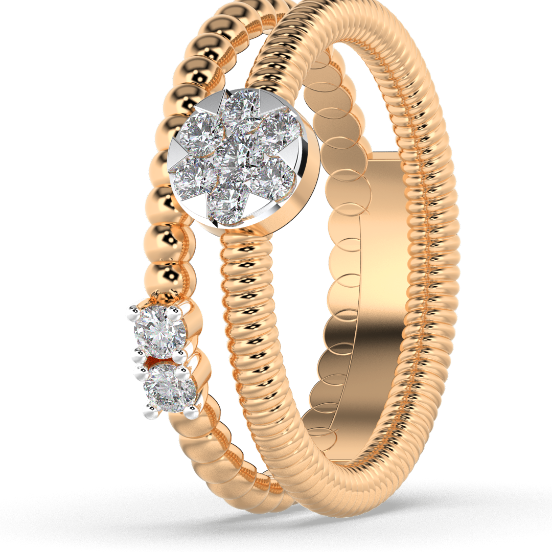 Scarlet Veil 14Kt Diamond Ring