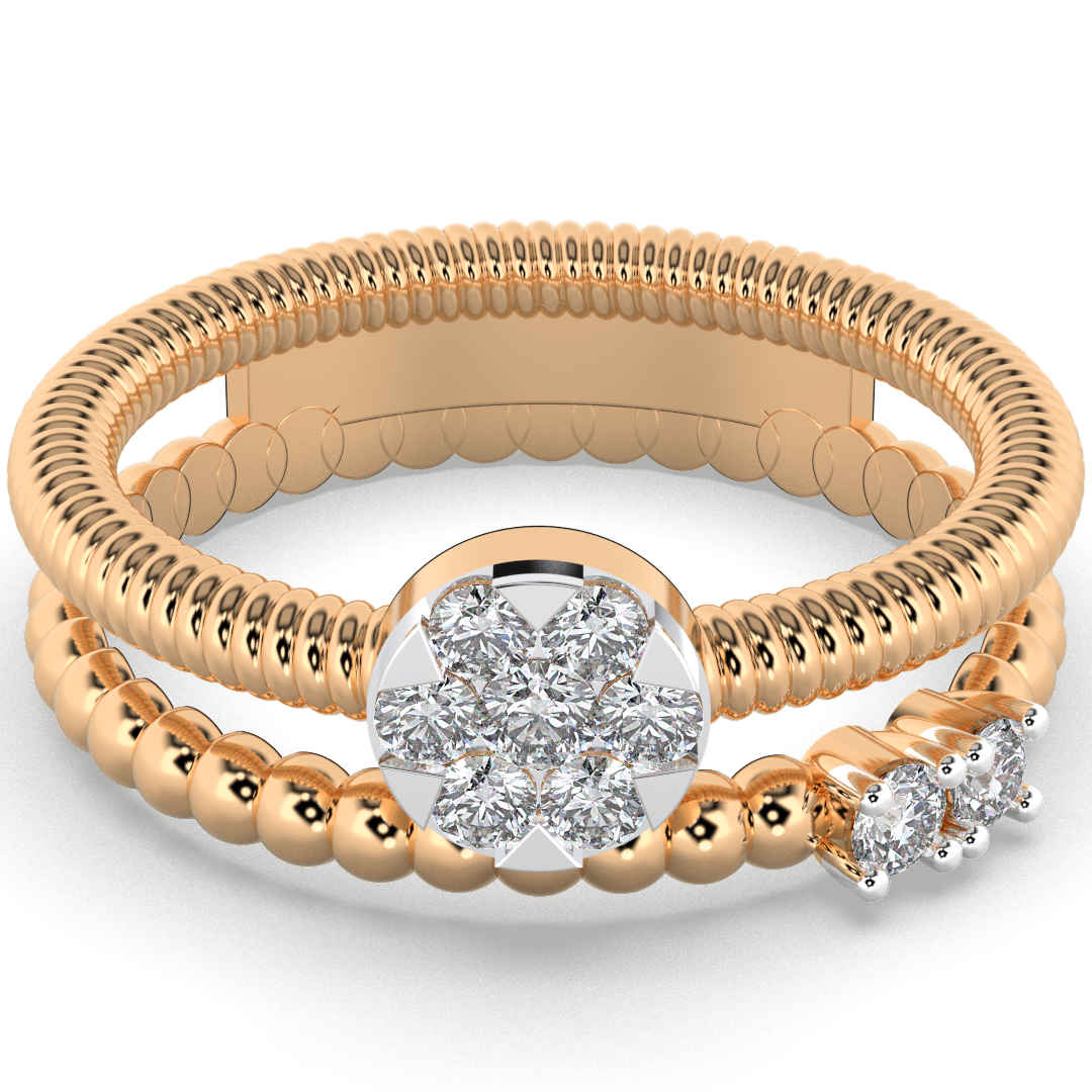 Scarlet Veil 14Kt Diamond Ring