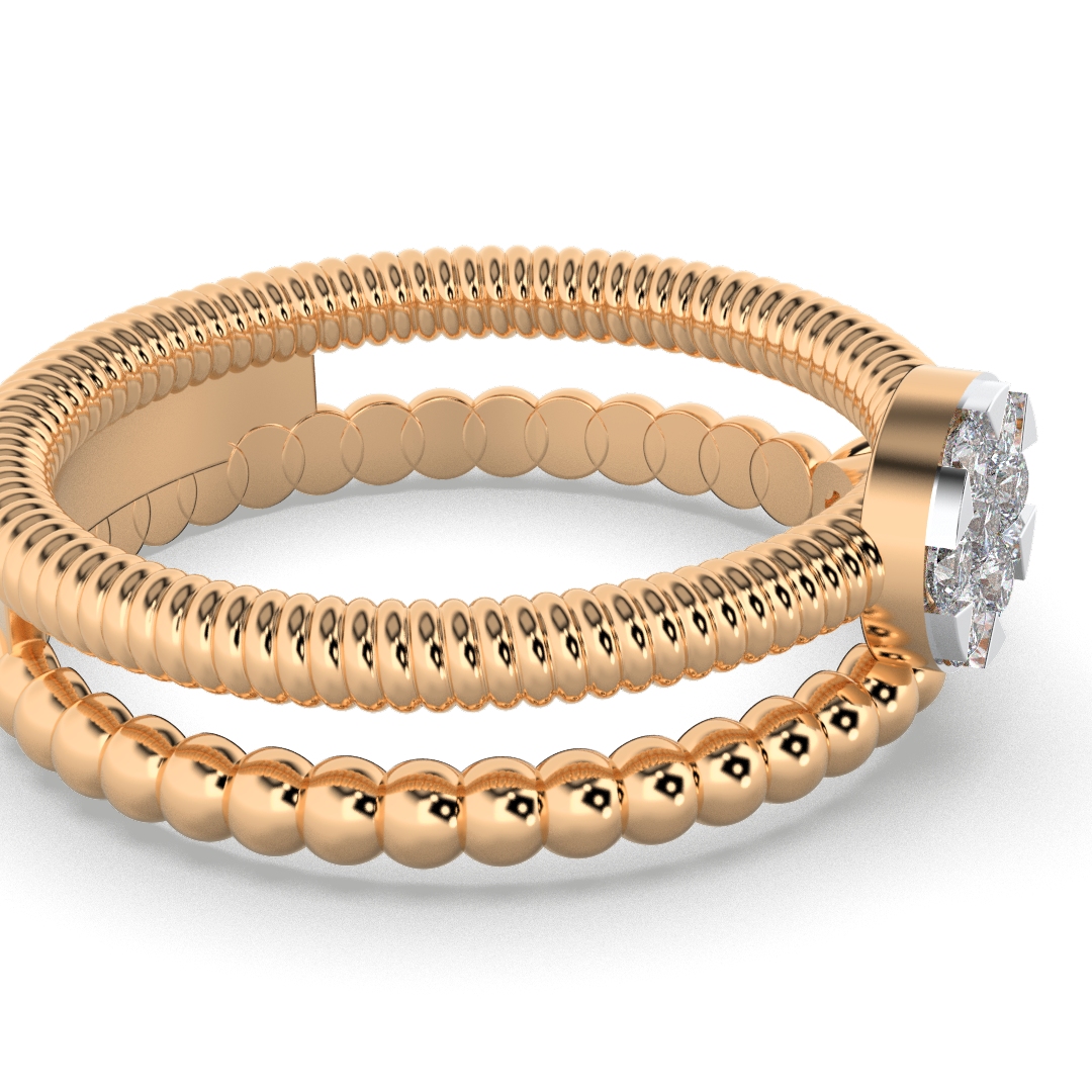 Scarlet Veil 14Kt Diamond Ring