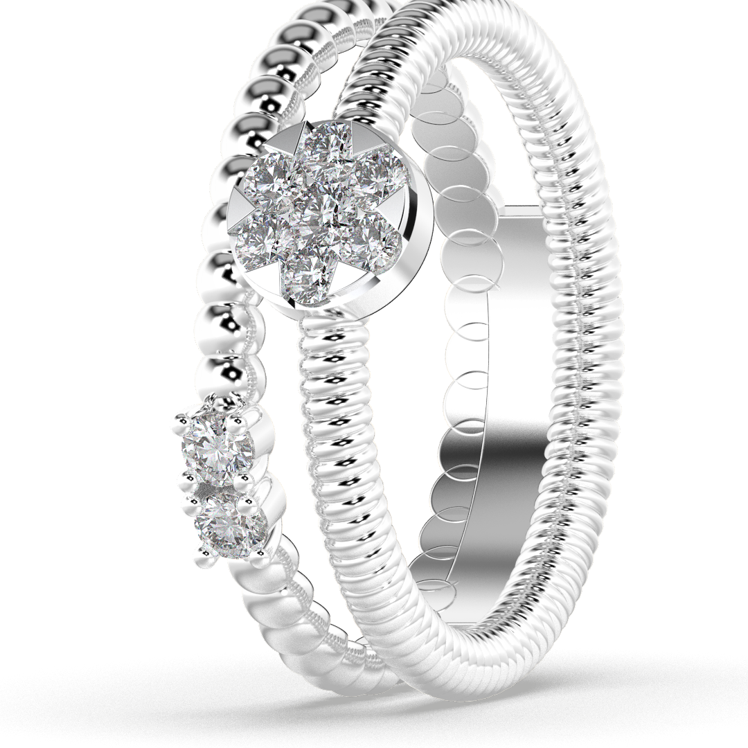 Scarlet Veil 14Kt Diamond Ring