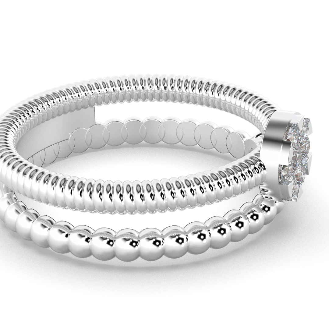 Scarlet Veil 14Kt Diamond Ring