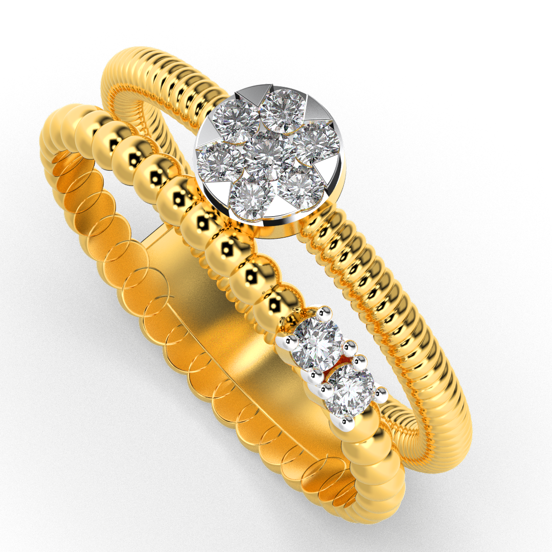 Scarlet Veil 18Kt Diamond Ring