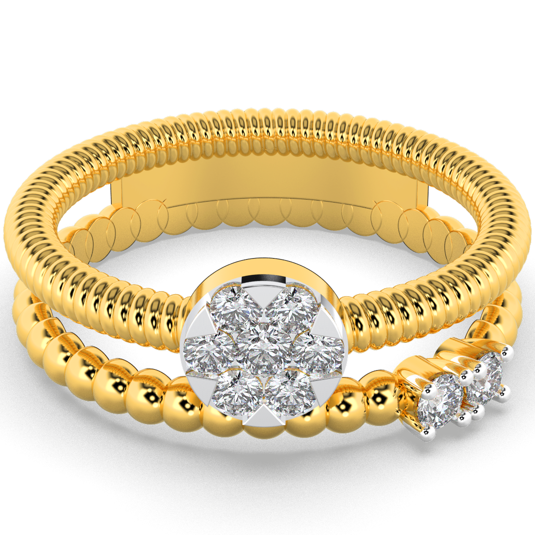 Scarlet Veil 14Kt Diamond Ring